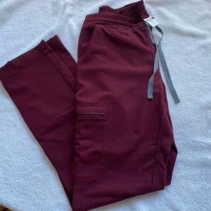 Burgundy Figs scrub pants xs reg
